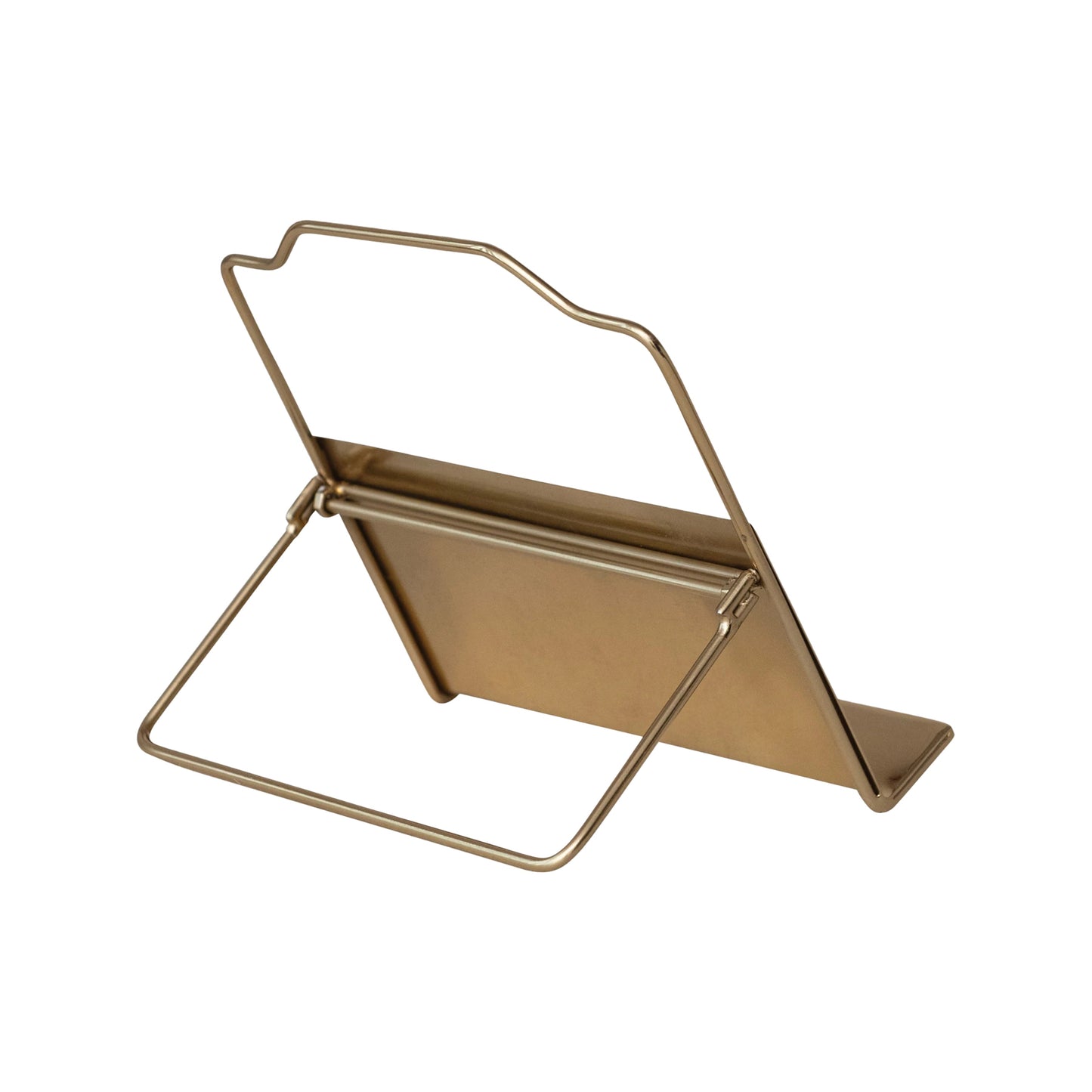 Metal Standing/Foldable Book Holder, Gold Finish