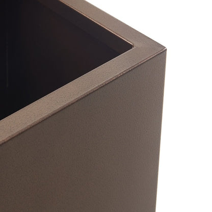 Grand bac à plantes métallique pour plantes d'extérieur, 96,5 cm de long x 25,4 cm de large x 76,2 cm de haut - Bac à plantes séparateur en métal - 96,5x76,2x25,4 cm