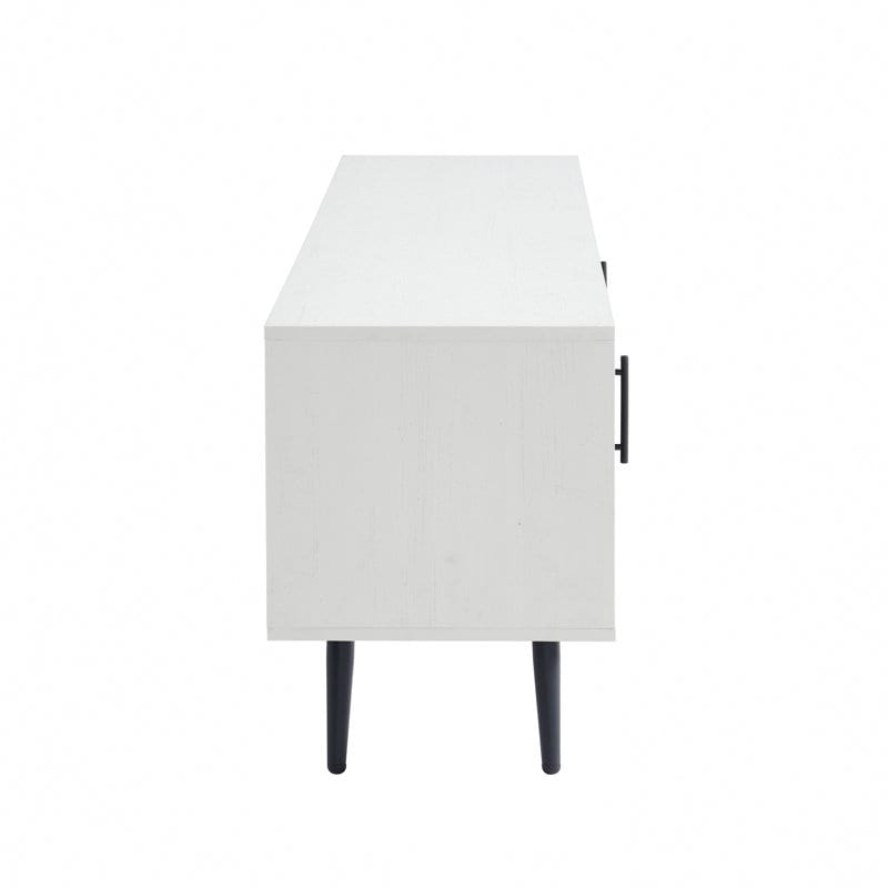 Meuble TV style Mid-Century Modern pour téléviseurs jusqu'à 70 pouces, meuble multimédia - 52 cm (H) x 150 cm (L) x 39 cm (P)