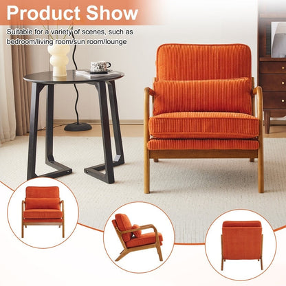 Fauteuil d'appoint capitonné de style moderne du milieu du siècle