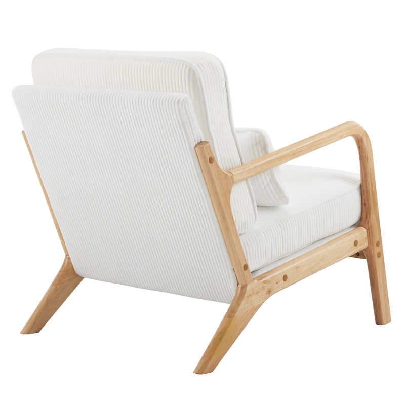Fauteuil d'appoint capitonné de style moderne du milieu du siècle