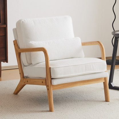 Fauteuil d'appoint capitonné de style moderne du milieu du siècle