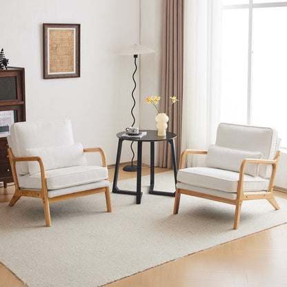 Fauteuil d'appoint capitonné de style moderne du milieu du siècle