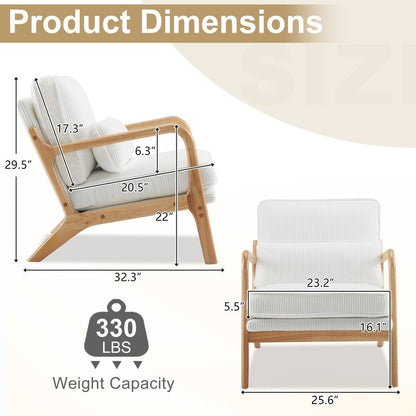 Fauteuil d'appoint capitonné de style moderne du milieu du siècle