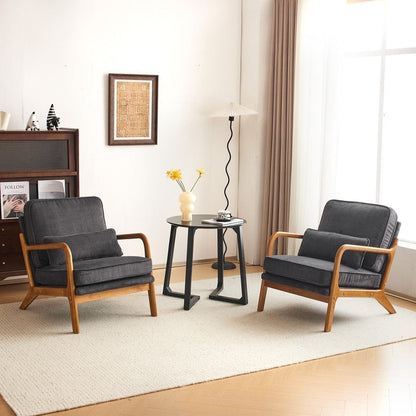 Fauteuil d'appoint capitonné de style moderne du milieu du siècle
