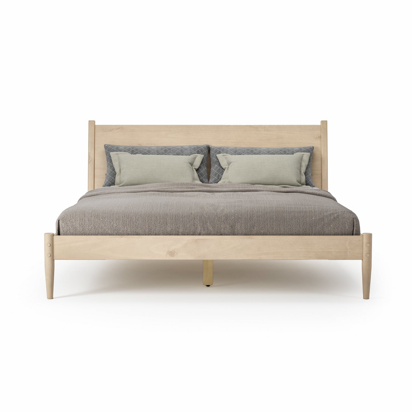 Lit à panneaux de style milieu de siècle