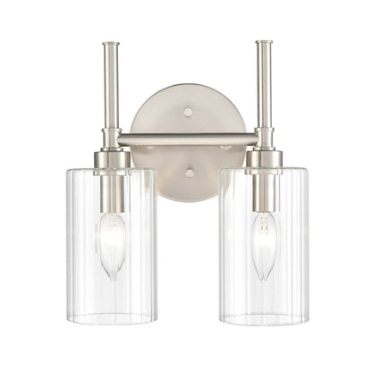 Millennium Lighting Lustre de salle de bain Chastine avec abat-jours en verre dépoli transparent