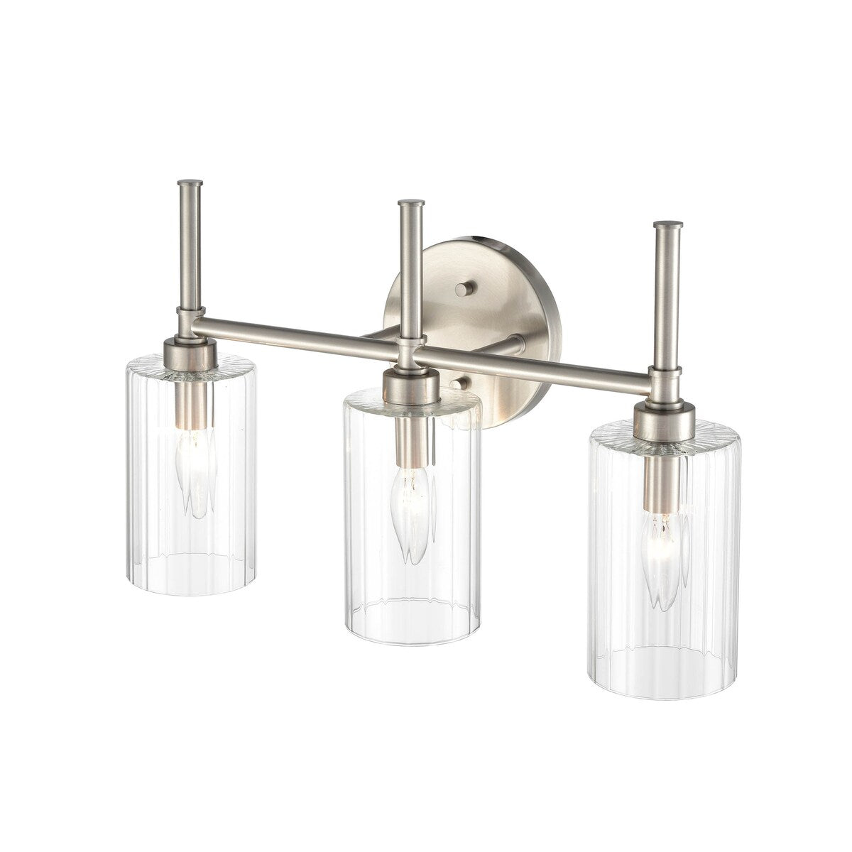 Millennium Lighting Lustre de salle de bain Chastine avec abat-jours en verre dépoli transparent