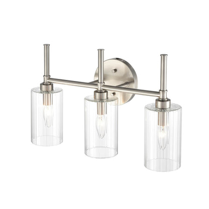 Millennium Lighting Lustre de salle de bain Chastine avec abat-jours en verre dépoli transparent