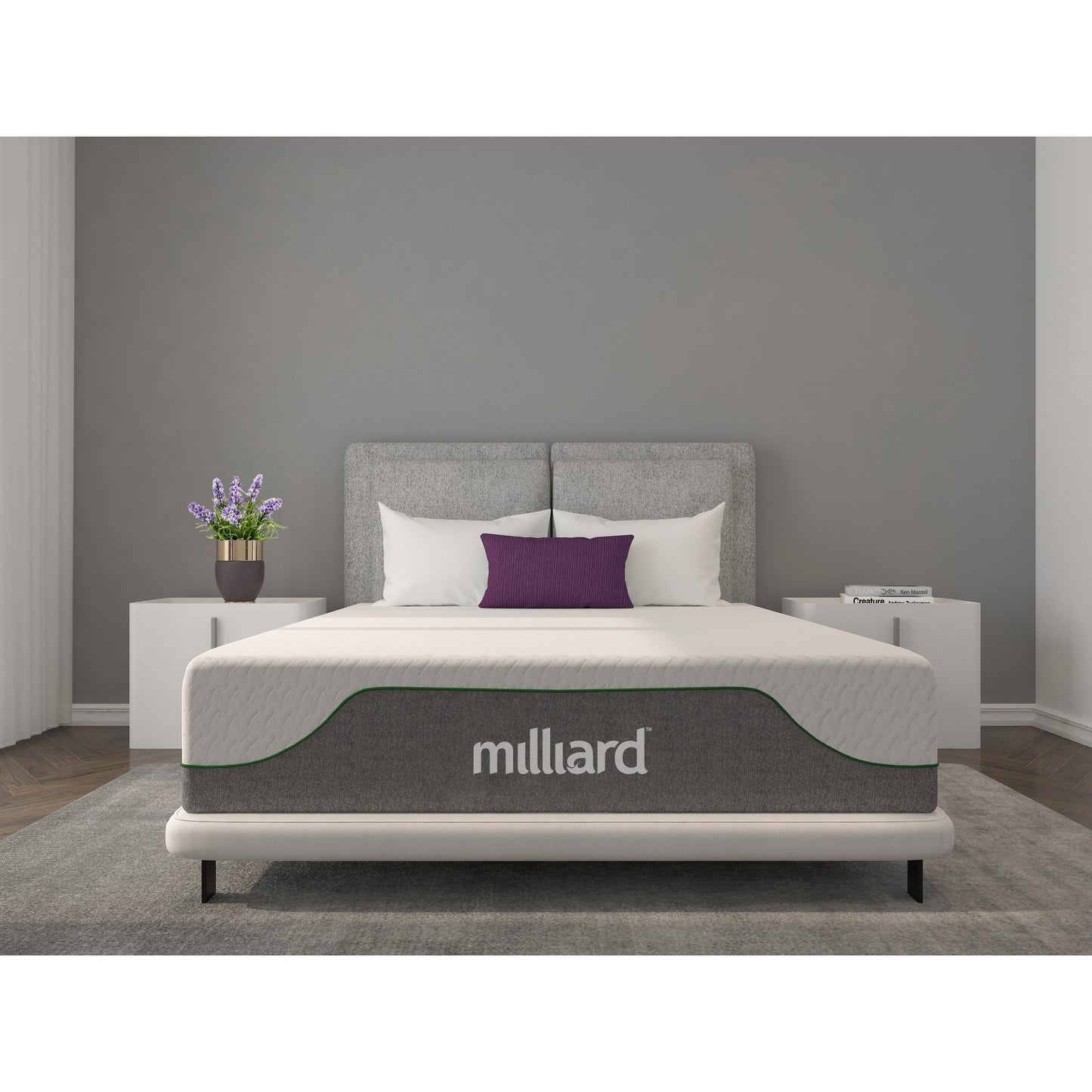 Milliard Matelas en mousse à mémoire de forme 10 pouces, ferme, livré dans une boîte/soulageant la pression, classique