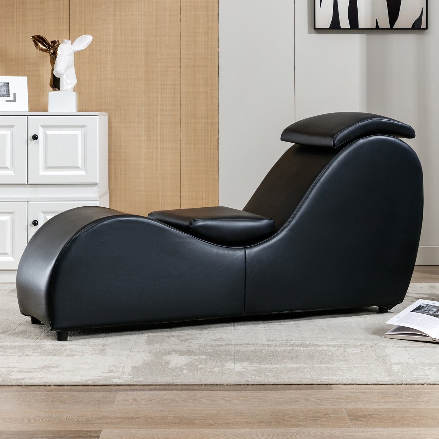 Chaise de yoga intérieure Mixoy, chaise longue de yoga incurvée pour adultes, pour les étirements, les exercices et la relaxation.