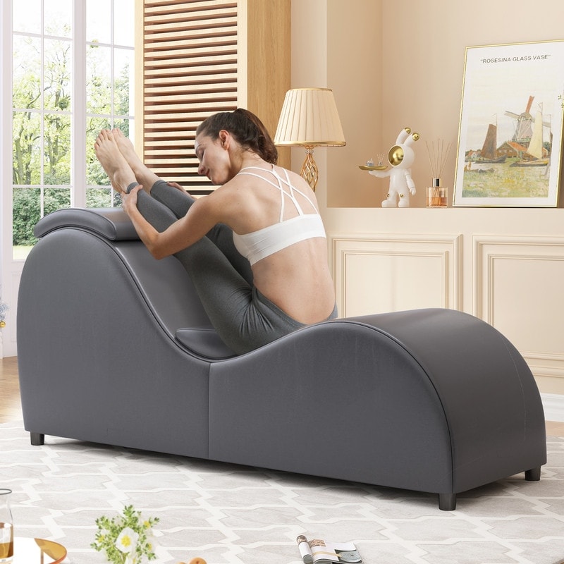 Chaise de yoga intérieure Mixoy, chaise longue de yoga incurvée pour adultes, pour les étirements, les exercices et la relaxation.