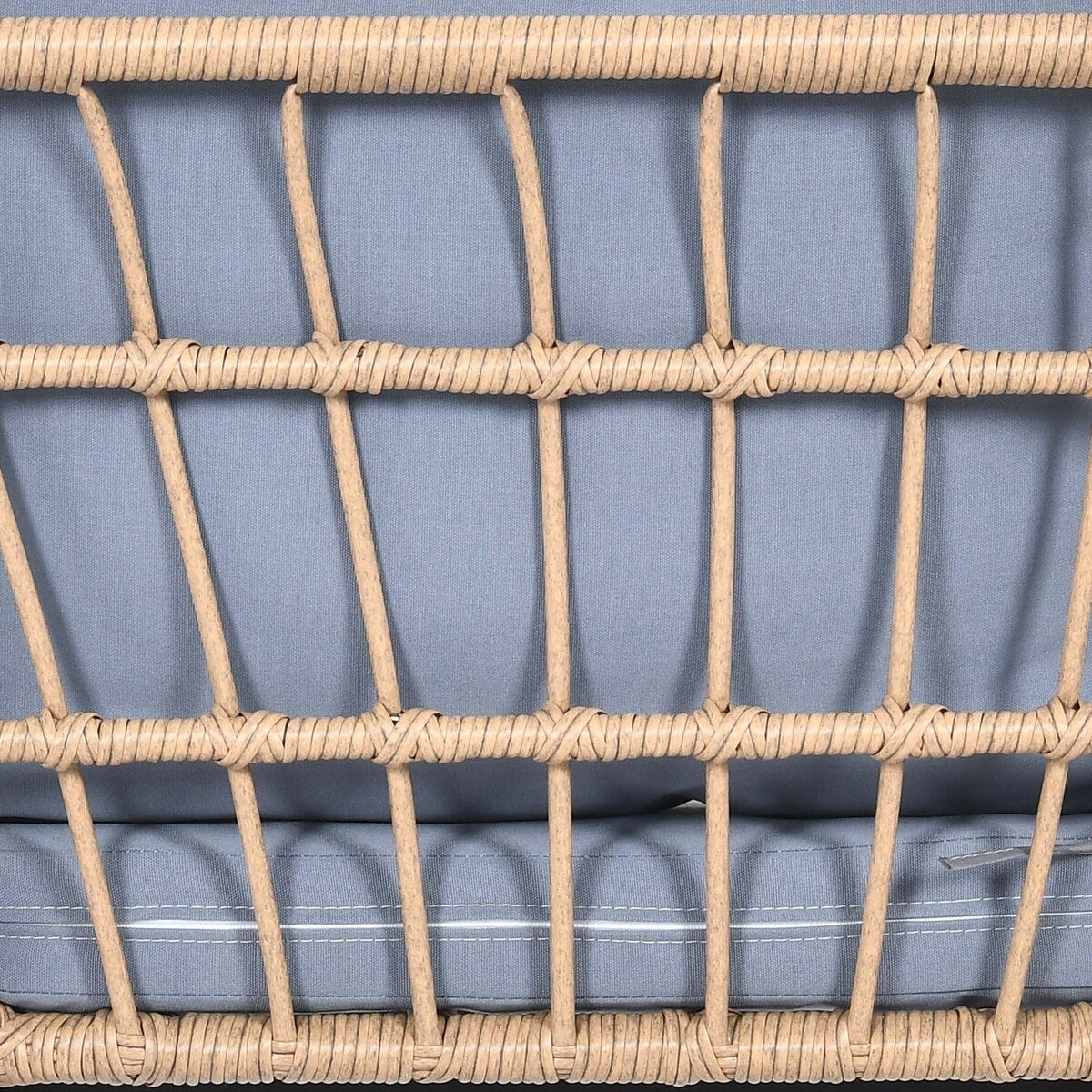 Moasis Ensemble de meubles de jardin en osier pour terrasse, composé de 3 pièces : 2 chaises et une table basse.