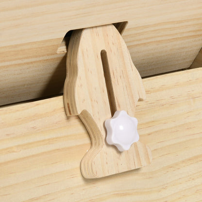 Moasis 43.3 pouces, grand tapis roulant en bois pour chat, avec piste de course recouverte de tapis.