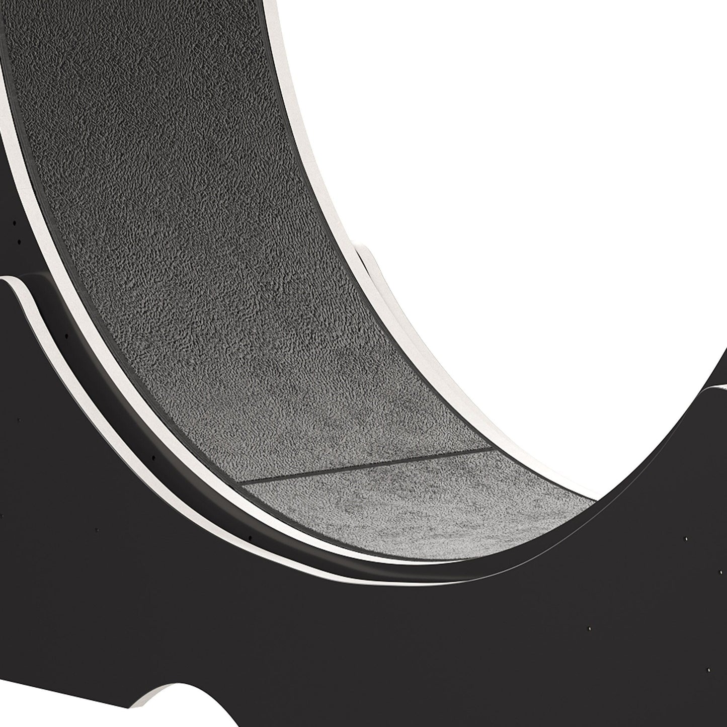 Moasis 43.3 pouces, grand tapis roulant en bois pour chat, avec piste de course recouverte de tapis.