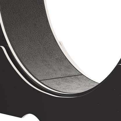 Moasis 43.3 pouces, grand tapis roulant en bois pour chat, avec piste de course recouverte de tapis.