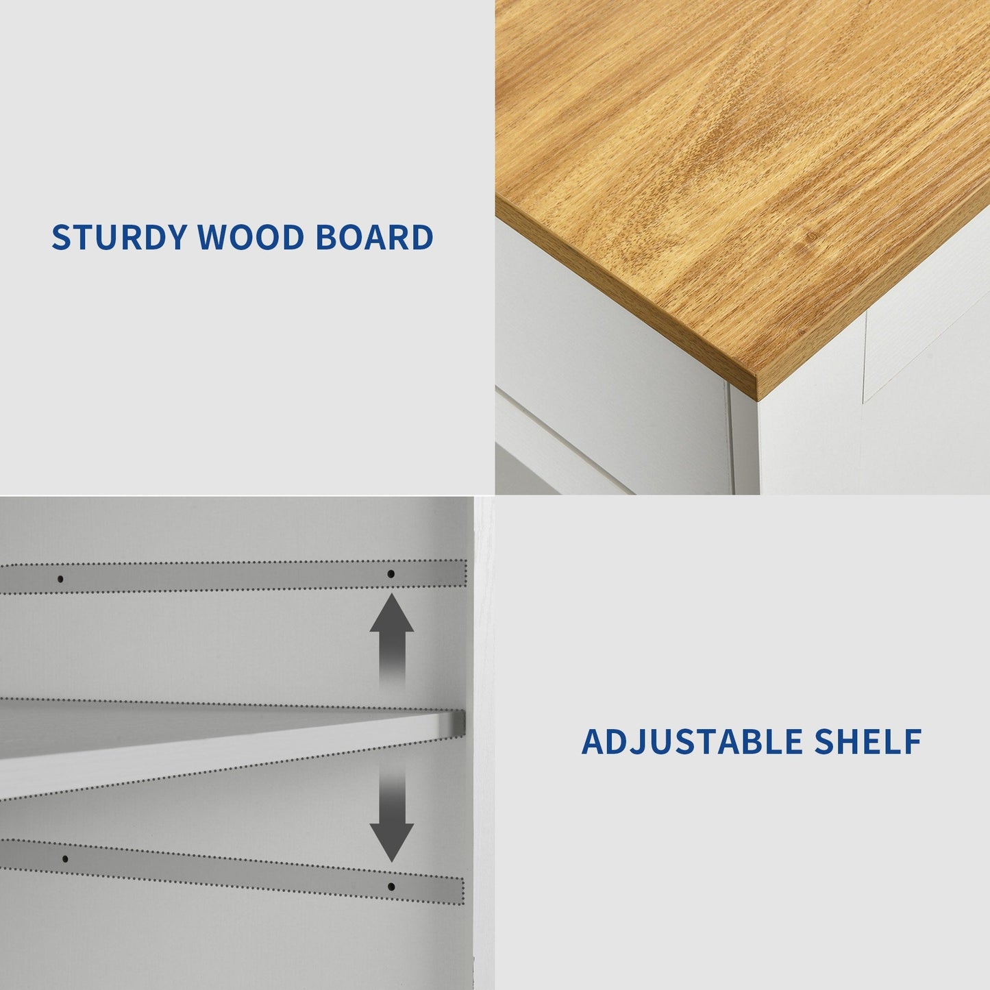 Moasis Meuble de rangement roulant pour îlot de cuisine, 53 pouces, chariot de cuisine mobile portable