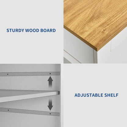 Moasis Meuble de rangement roulant pour îlot de cuisine, 53 pouces, chariot de cuisine mobile portable