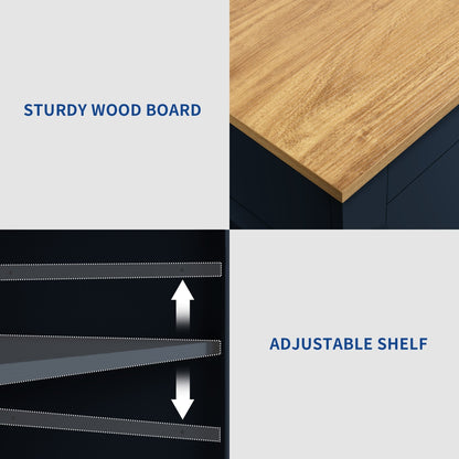 Moasis Meuble de rangement roulant pour îlot de cuisine, 53 pouces, chariot de cuisine mobile portable