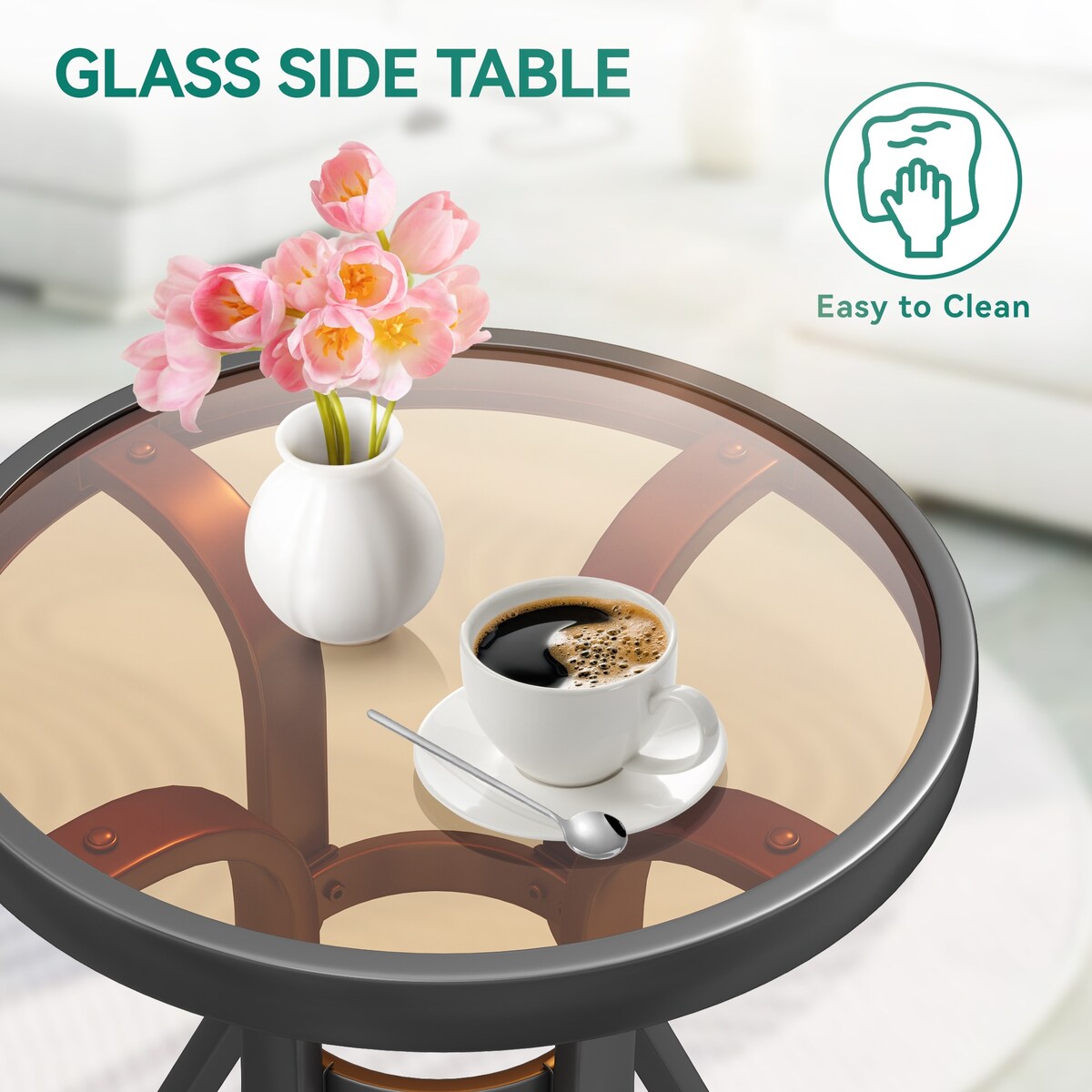 Ensemble de bistro pour terrasse Moasis Red, 3 pièces, avec sièges rembourrés - 3 pièces