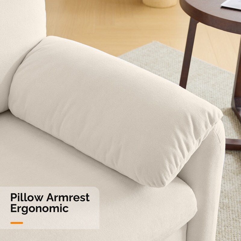 Fauteuil moderne à oreilles d'éléphant, accent décoratif, canapé confortable pour le salon et la chambre à coucher.