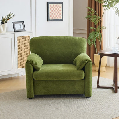 Fauteuil moderne à oreilles d'éléphant, accent décoratif, canapé confortable pour le salon et la chambre à coucher.