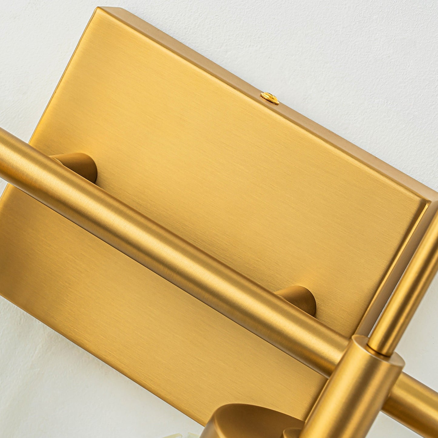 Applique murale moderne dorée à intensité variable, cylindre glamour, cristal, pour salle de bain, luminaire mural.