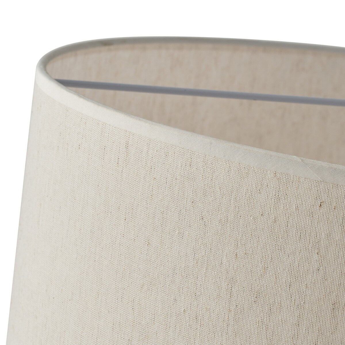 Suspension moderne en forme de tambour blanc cassé avec abat-jour en tissu de lin à 2 niveaux