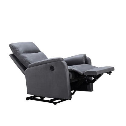 Fauteuil inclinable électrique moderne avec USB, soutien complet de la tête et du bas du dos.