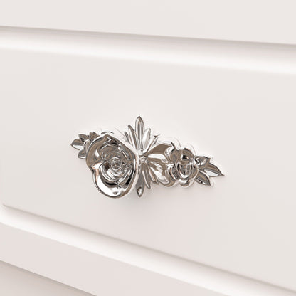 Coiffeuse moderne blanche avec miroir pliable, éclairage réglable - 40,2x54,1