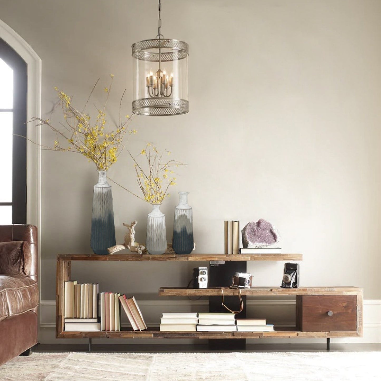 Vases en forme de bouteille en métal multicolores dégradés (lot de 3)