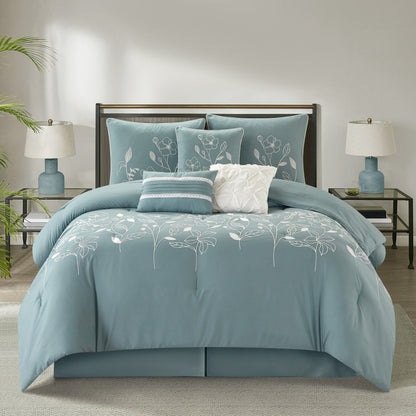 Ensemble de couette Nanshing Taylor 7 pièces à motifs floraux botaniques