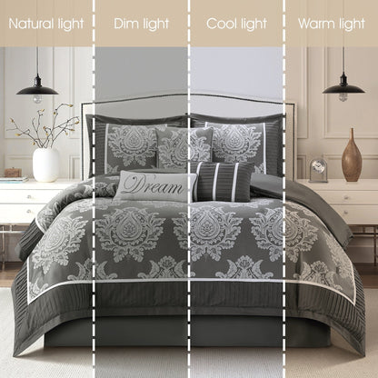 Ensemble de Couette Traditionnel Damassé 7 Pièces Nanshing Tiana