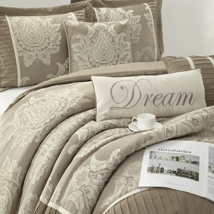 Ensemble de Couette Traditionnel Damassé 7 Pièces Nanshing Tiana