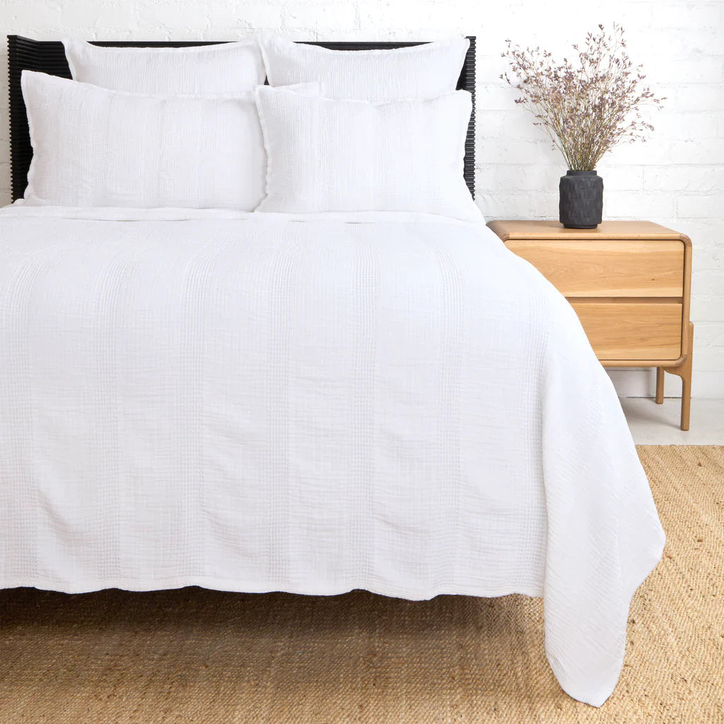 Nantucket Matelasse Collection by Pom Pom at Home, White