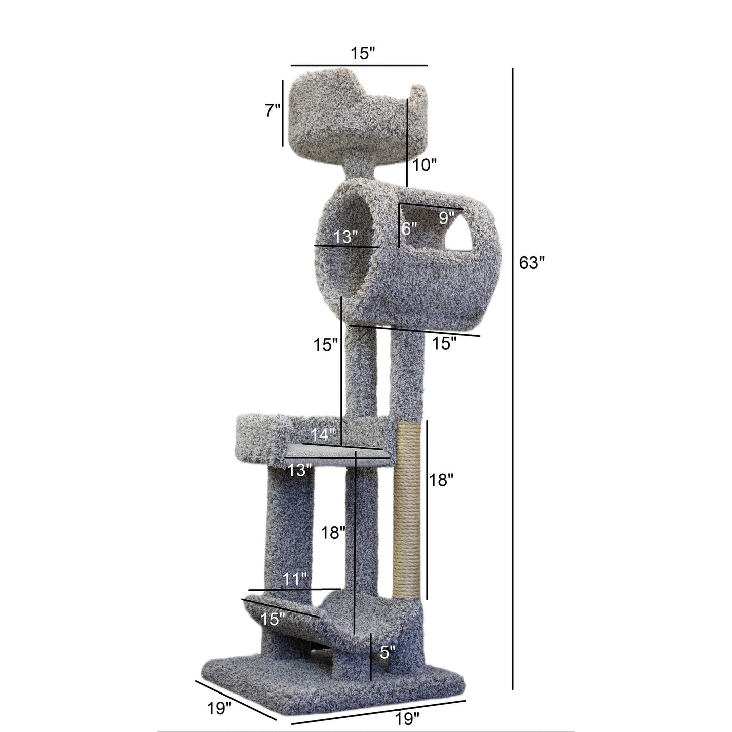 Nouvelle tour à étages pour chats de New Cat Condos