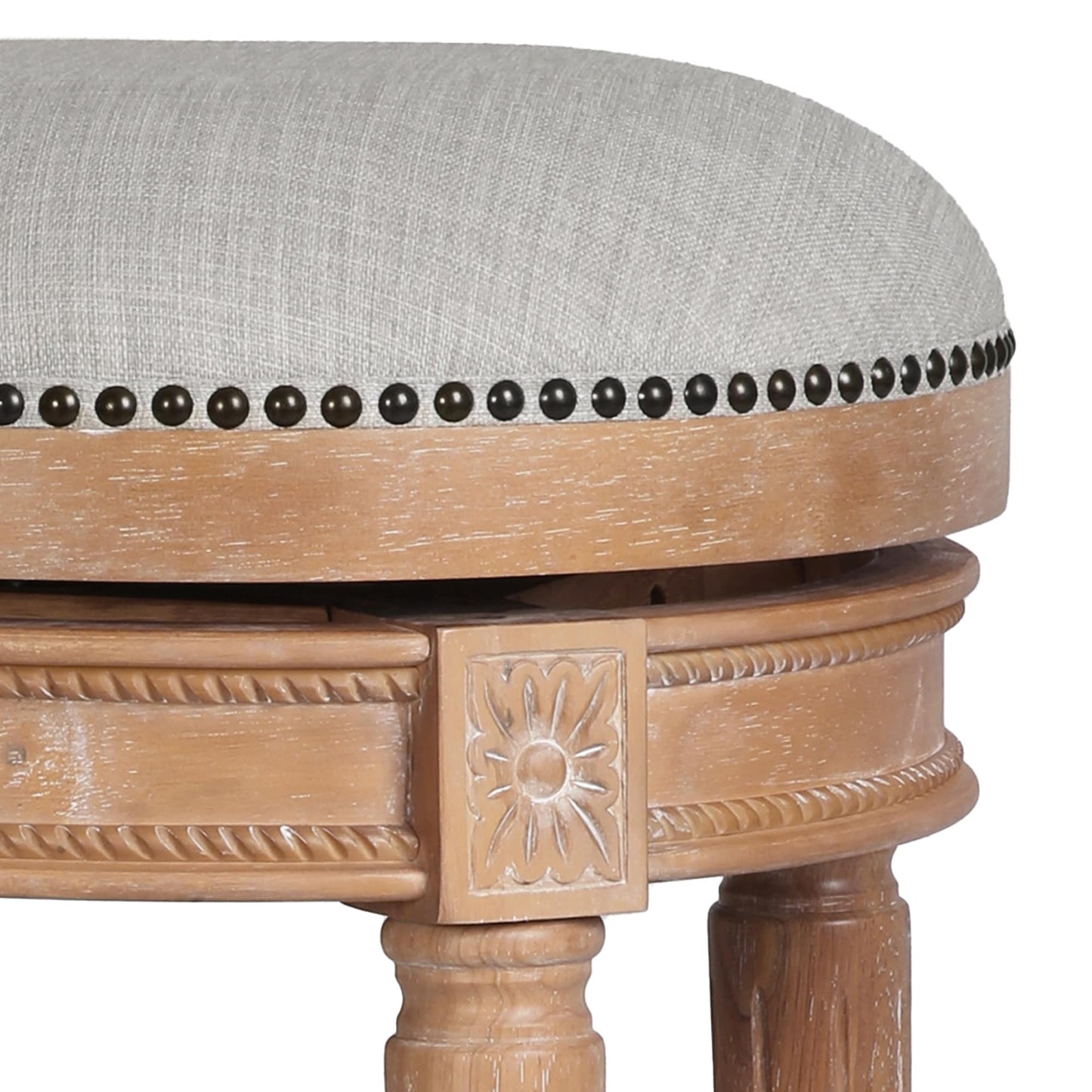 Tabouret de bar New Ridge Home Goods Chapman sans dossier, pivotant, hauteur de comptoir de 26 pouces - Hauteur de comptoir