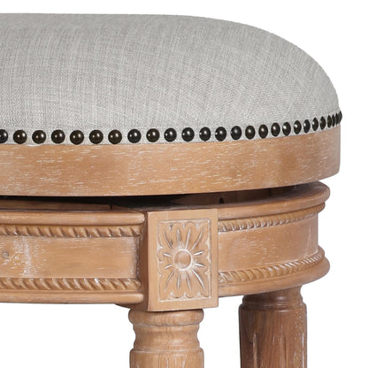 Tabouret de bar New Ridge Home Goods Chapman sans dossier, pivotant, hauteur de comptoir de 26 pouces - Hauteur de comptoir