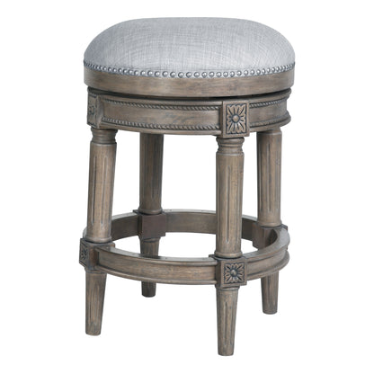 Tabouret de bar New Ridge Home Goods Chapman sans dossier, pivotant, hauteur de comptoir de 26 pouces - Hauteur de comptoir