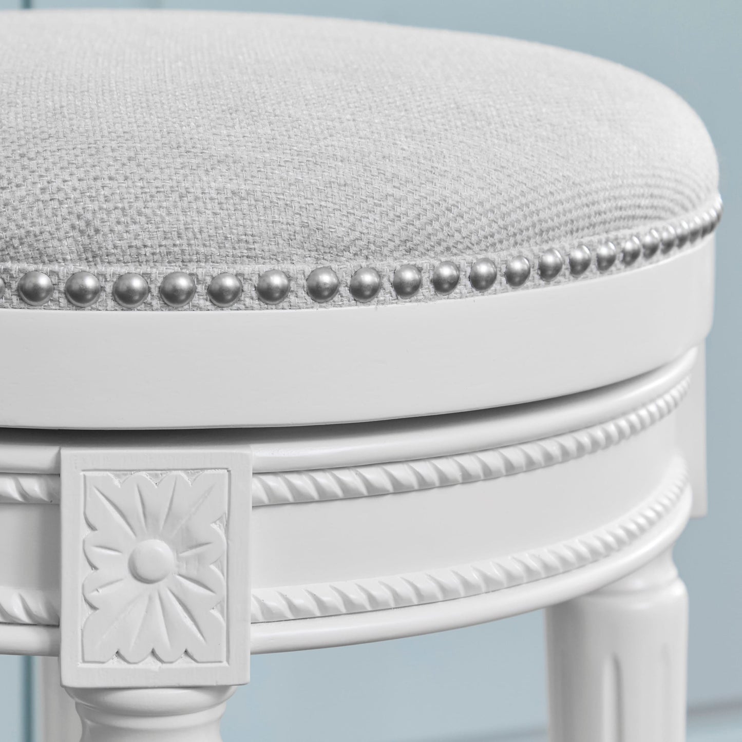 Tabouret de bar New Ridge Home Goods Chapman sans dossier, pivotant, hauteur de comptoir de 26 pouces - Hauteur de comptoir