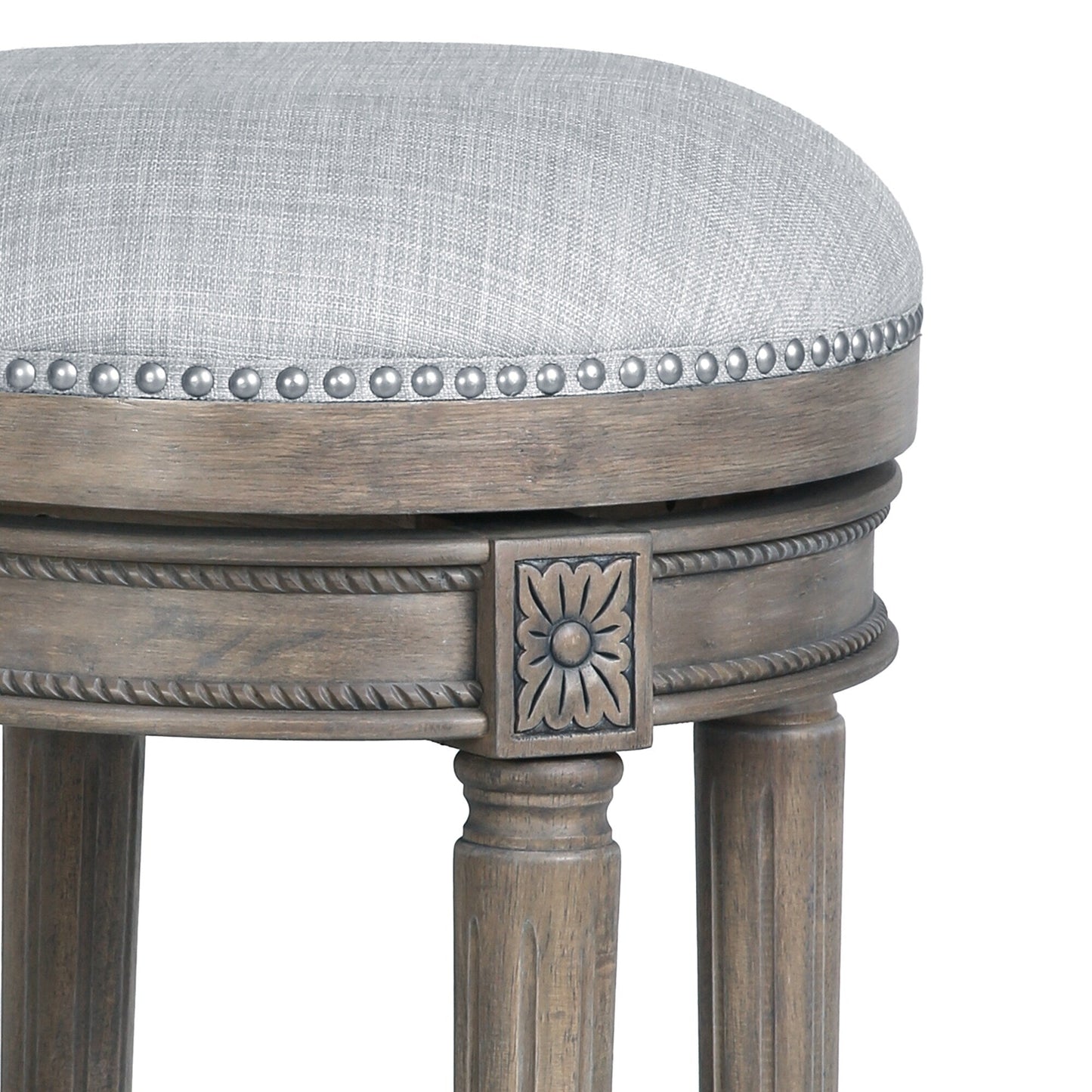 Tabouret de bar New Ridge Home Goods Chapman sans dossier, pivotant, hauteur de comptoir de 26 pouces - Hauteur de comptoir