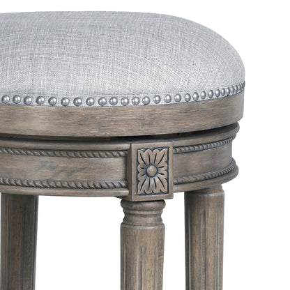 Tabouret de bar New Ridge Home Goods Chapman sans dossier, pivotant, hauteur de comptoir de 26 pouces - Hauteur de comptoir