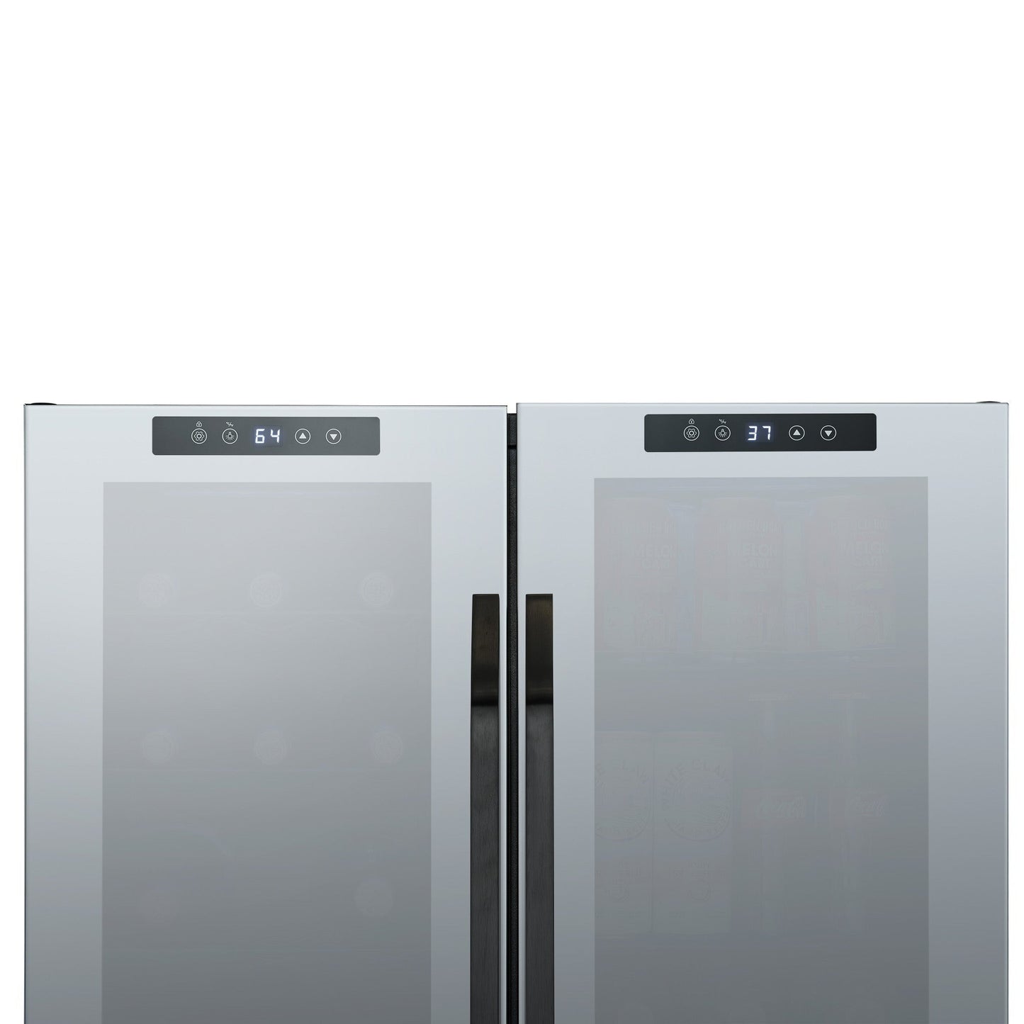 Réfrigérateur à vin et boissons Newair, 18 bouteilles et 59 canettes, double zone de température, autonome, contrôle numérique de la température