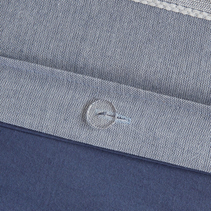 Ensemble de couette surdimensionnée en coton bleu nobiliaire de Madison Park Signature