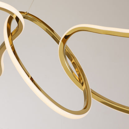 Luminaire suspendu LED en acier inoxydable noir, style nordique, pour salle à manger.