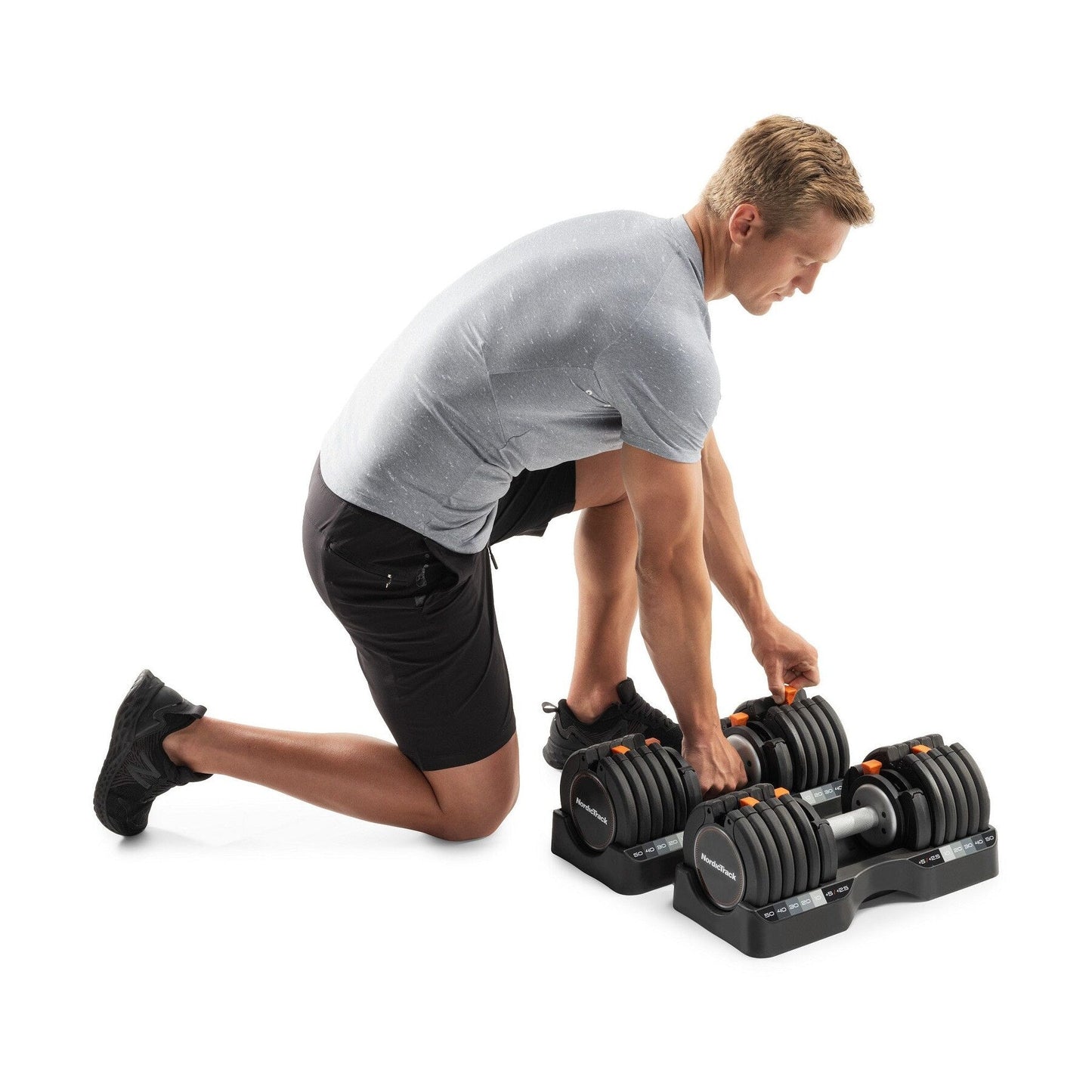 Ensemble de haltères Select-a-Weight de 55 lb de NordicTrack