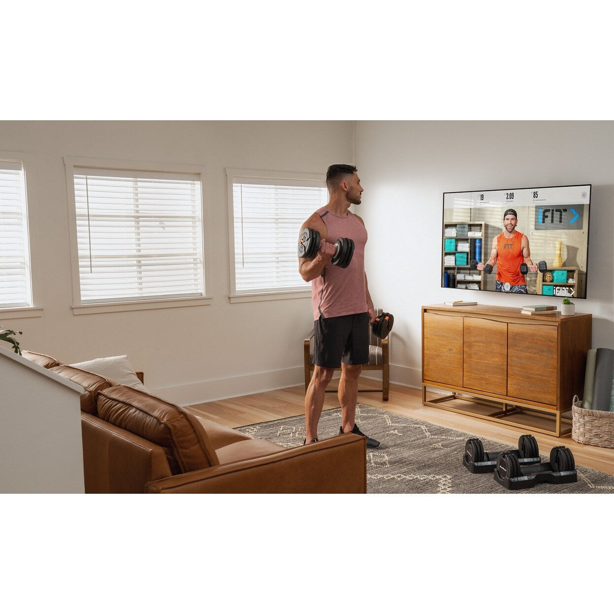 Ensemble de haltères Select-a-Weight de 55 lb de NordicTrack