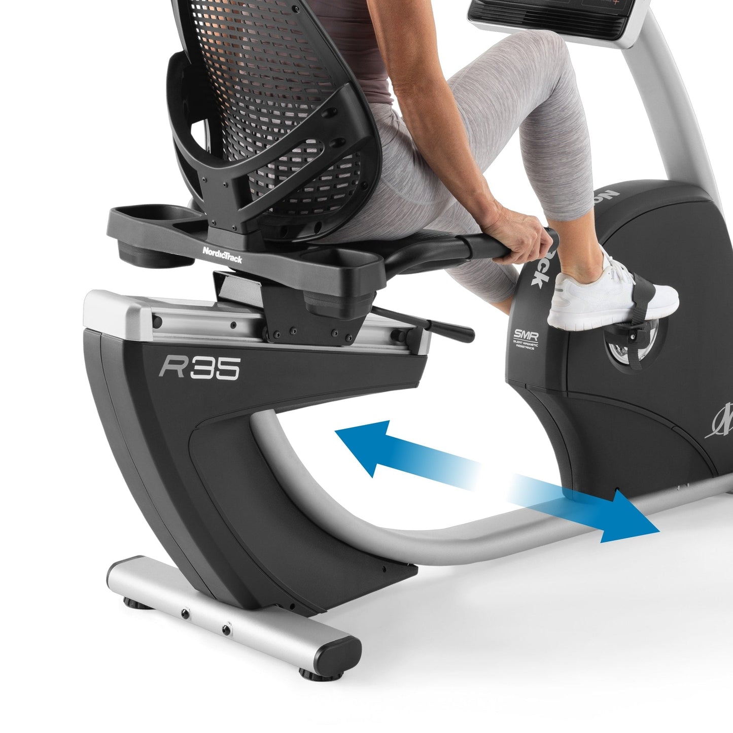 NordicTrack Commercial Series R35 ; vélo d'exercice semi-allongé compatible iFIT avec écran tactile de 14 pouces