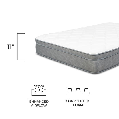 Matelas NuForm 11 à surcouche moelleuse moyenne