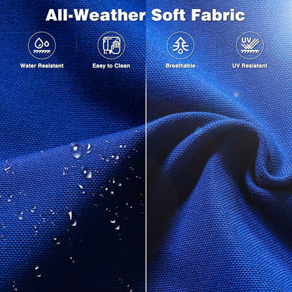 OVIOS Ensemble de meubles de jardin en osier 8 pièces avec chaise pivotante